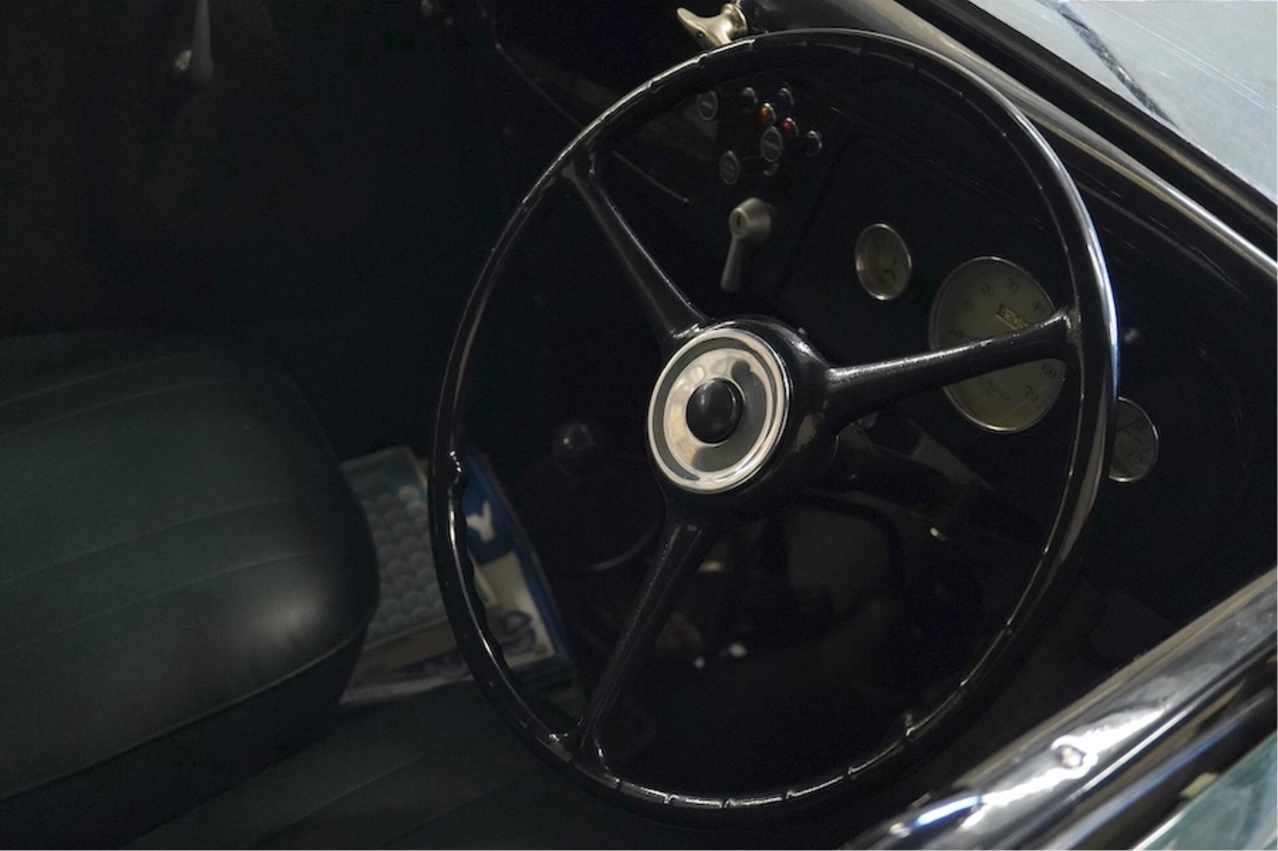 A 1936 Ford Model Y saloon, reg. no. CYM868, 885cc, dark green, odometer showing 93,057 miles. Restored by the late owner, to a very high standard and winner of seven Concours d’Elegance awards